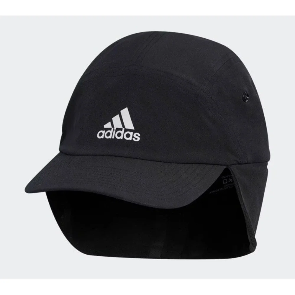 Adidas Superlite Earflap Cap Hat Fleece Lined Reflective Strips Running Hiking